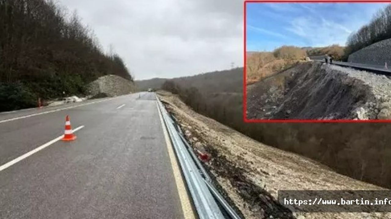 Heyelanda kapanan yol, 1 ay sonra açıldı