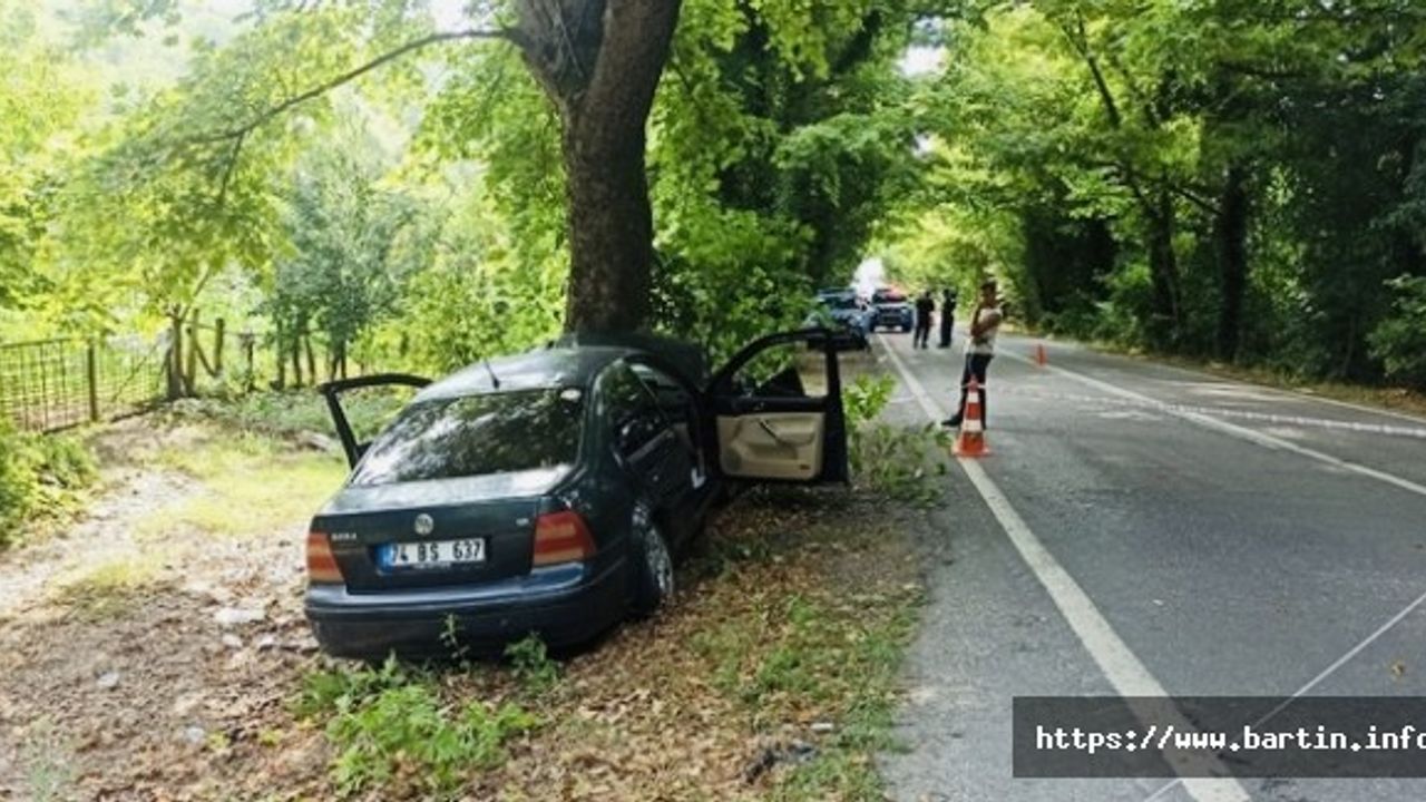 Ağaç Tünelinde Feci Kaza: 1Ölü, 3 Yaralı