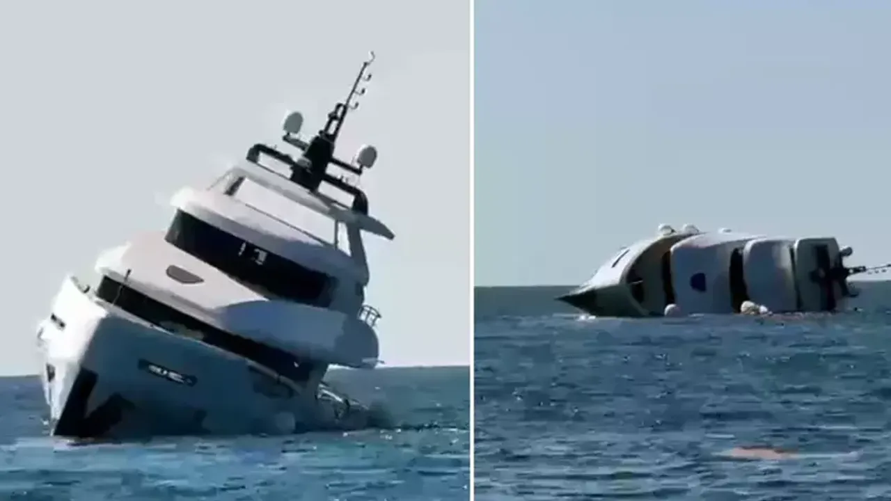 Sahibine teslim edilen lüks yat, 15 dakika sonra battı