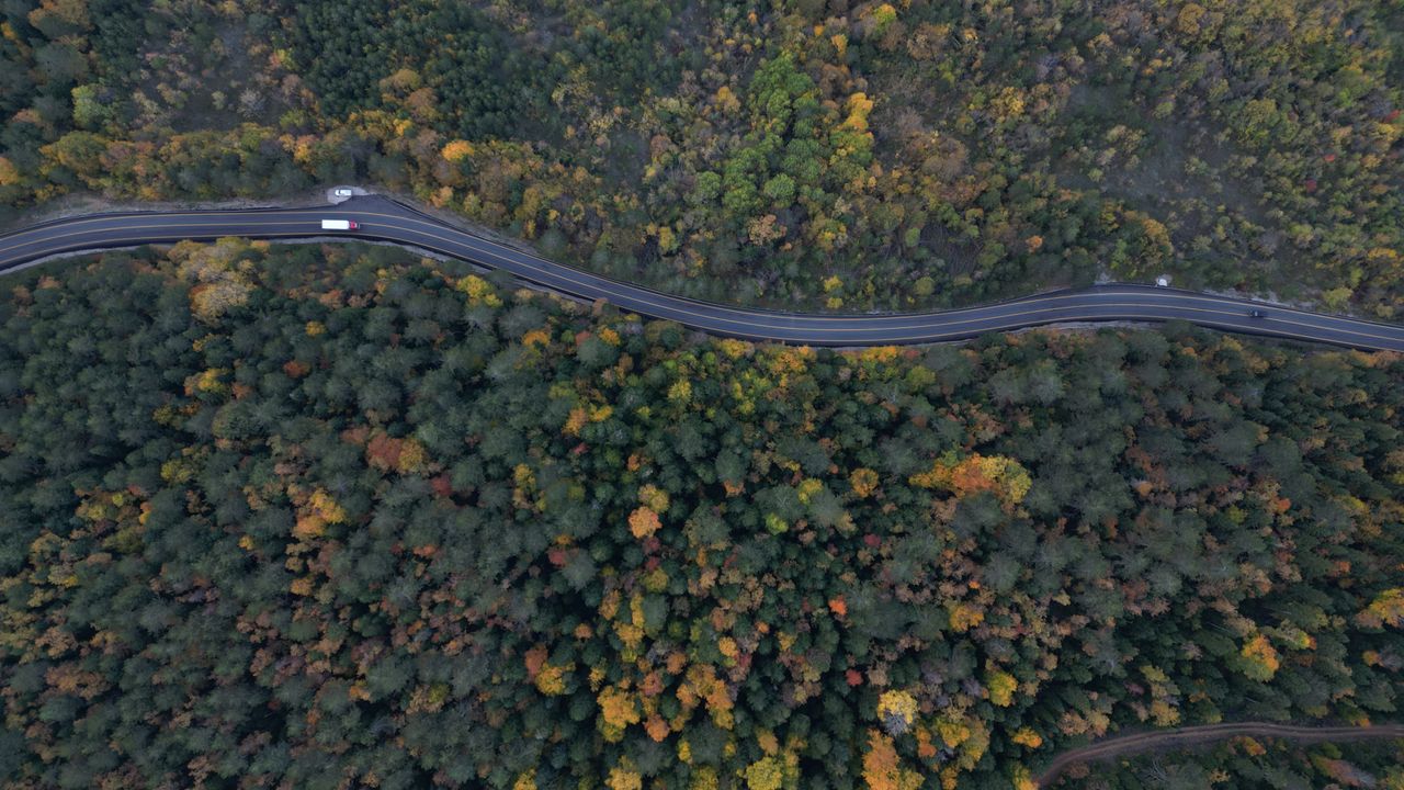 Bartın-Karabük yolunda sonbahar güzelliği