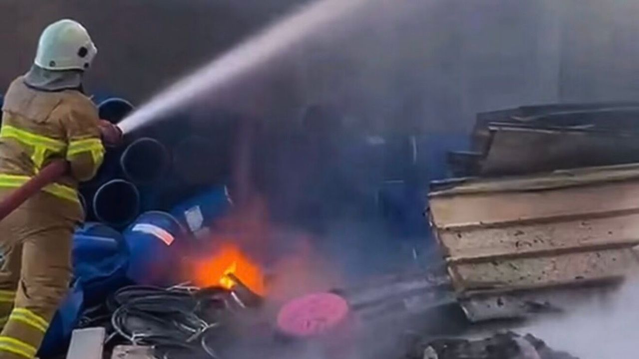 Gölbucağı Sanayi Sitesinde Yangın
