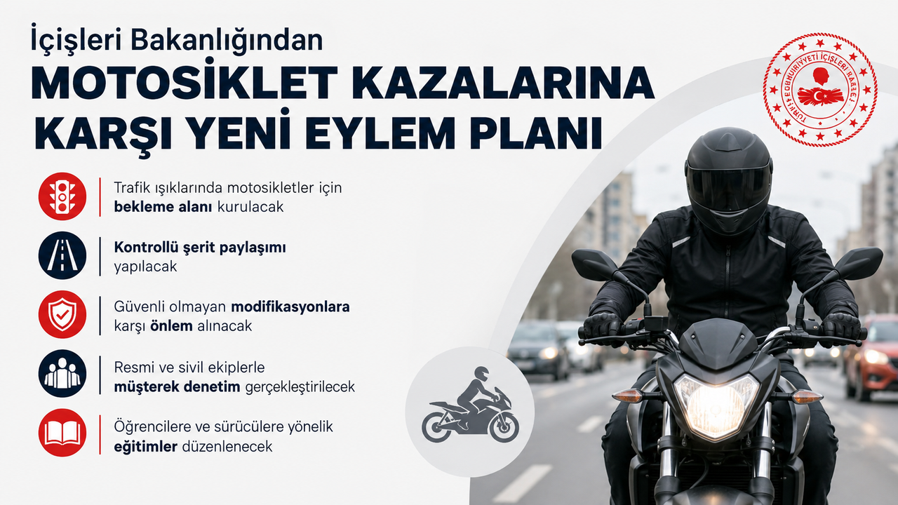 Motosiklet Kazalarına Karşı Yeni Eylem Planı