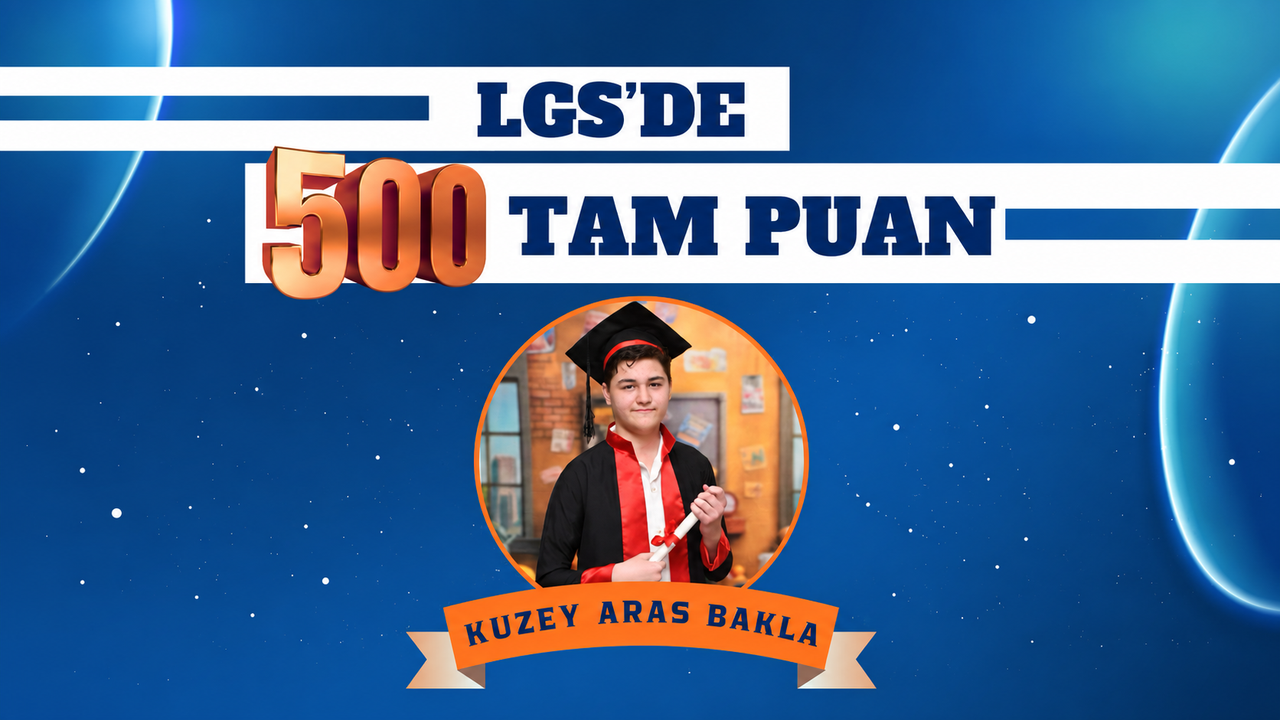 Bartınlı Kuzey Aras LGS'de 500 Tam Puan Aldı