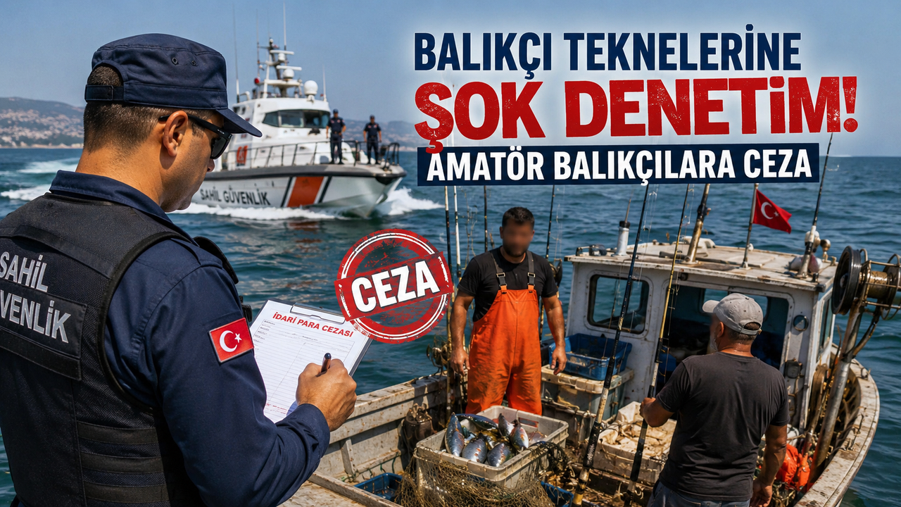 Balıkçı Teknelerine Şok Denetim: Amatör Balıkçılara Ceza