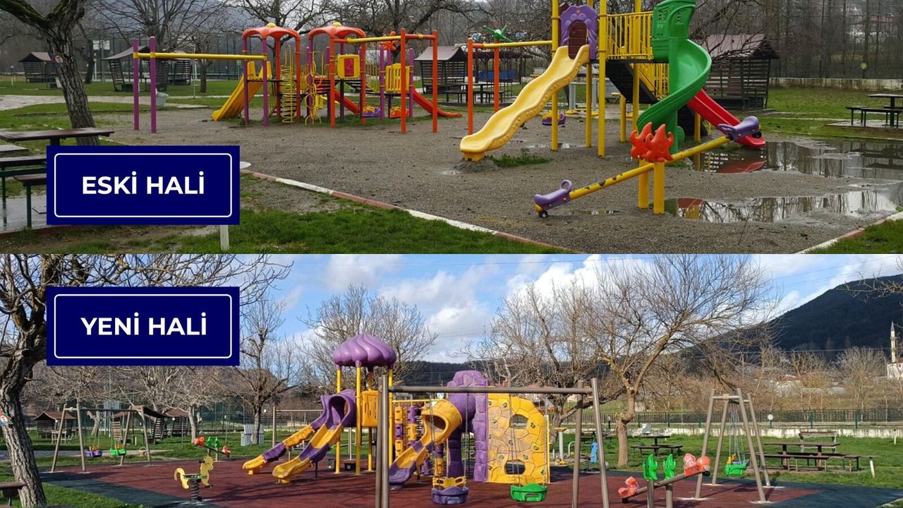 Bartın’da Çocuk Parklarında Yenileme Çalışmaları Sürüyor
