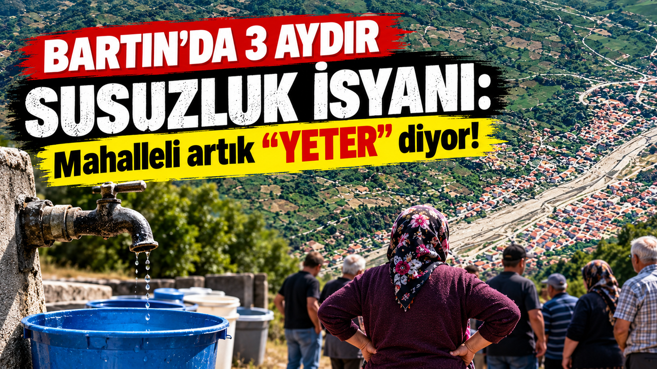 Bartın’da 3 aydır susuzluk isyanı: Mahalleli artık “yeter”