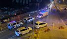 Uygulama yapan polise, araç çarptı