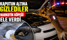 Kaputun altına gizlediler, narkotik köpeği ele verdi