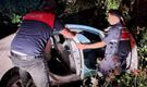Kapısuyu’nda otomobil virajı alamadı: 1 yaralı
