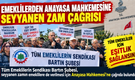 Bartın’da Emeklilerden Anayasa Mahkemesine Seyyanen Zam Çağrısı