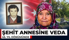 45 yıl önce şehit olan oğlunun yanına defnedildi