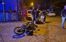 Polisten kaçan motosikletli, kaza yapınca yakalandı