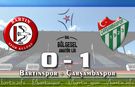 Yeni Bartınspor Taraftarıyla Buluştu Ama Puan Yok: 0-1