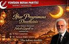Yeniden Refah’tan İftara Davet