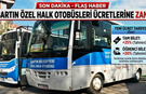 Özel Halk Otobüsleri Ücretlerine Zam Meclis Gündeminde