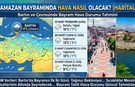 Ramazan Bayramında Hava Nasıl Olacak ? Haritalı