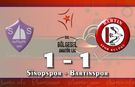 Bartınspor Sinop'tan Altın Değerinde 1 Puanla Dönüyor: 1-1