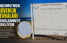 İnkumu'nda Güvenlik Levhaları Yenilenmeyi Bekliyor