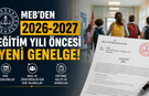 MEB’den yeni eğitim yılı öncesi yeni genelge