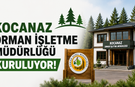 Kocanaz Orman İşletme Müdürlüğü Kuruluyor