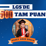 Bartınlı Kuzey Aras LGS'de 500 Tam Puan Aldı