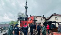 Amasra’da Yanan Cami ve Köy Konağında Hasar Tespiti