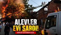 Kozcağız'da ev alevlere teslim oldu, faciadan dönüldü