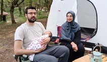 Elif bebek ilk kampını Bartın'da yaptı