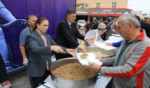 Ahilik Aşısı Kazanı Kaynadı, Esnaf Aynı Sofrada Buluştu