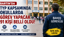 Bartın’da okullarda görev yapacak 91 kişi belli oldu!