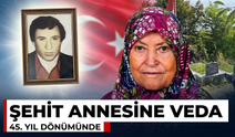 45 yıl önce şehit olan oğlunun yanına defnedildi