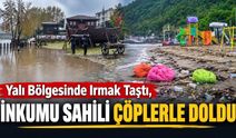 Yalı Bölgesinde Irmak Taştı, İnkumu Sahili Çöplerle Doldu