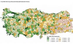 İlçe SEGE-2022 Sosyo-Ekonomik Gelişmişlik Kademeleri Haritası