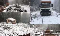 Bartın’a Mevsimin İlk Karı