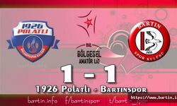 Bartınspor Ankara'dan 1 Puanla Dönüyor
