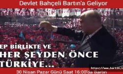 MHP Lideri Devlet Bahçeli Bartın'a Geliyor