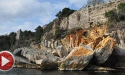 Amasra Kalesi'nde korkutan görüntüler