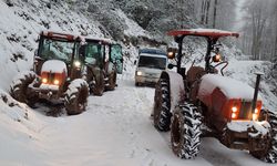 Beklenen kar geldi, yarına Dikkat !