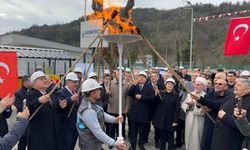 Ulus'ta Doğalgaz Ateşi Yandı