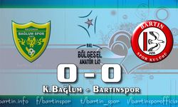 Ankara'dan Gol Sesi Çıkmadı: Bartınspor 1 puanla dönüyor