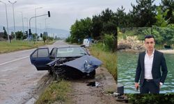 Otomobiliyle refüje çarpan makam şoförü öldü