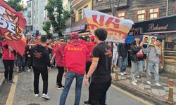 Bartın'da Galatasaray taraftarlarından ilginç görüntüler