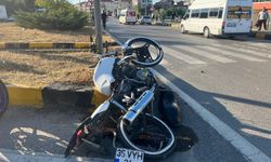 Çayırlar'da kaza: Motosiklet sürücüsü ölümden döndü