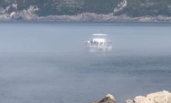 Amasra'da etkili olan sis kartpostallık görüntüler oluşturdu