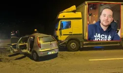 Kamyonun çarptığı otomobilin sürücüsü öldü