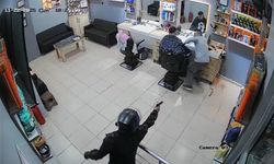 Berberdeki silahlı saldırı anı kamerada