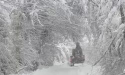 Karda mahsur kalan hasta ekipler tarafından kurtarıldı