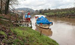 Bartın Irmağı 2 metre yükseldi, iskele su altında