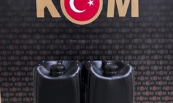 Bartın'da 10 litre etil alkol ele geçirildi