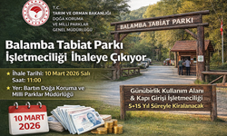 Balamba Tabiat Parkı 442 bin TL'ye İhaleye Çıkıyor